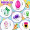 100Pack Prefilled Eggs with Toys Inside for Filling Specific Treats, Easter Theme Party Favor